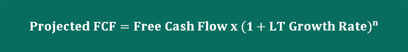 projected fcf formula