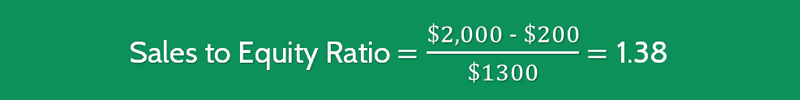 Sales to Equity Ratio Calculations
