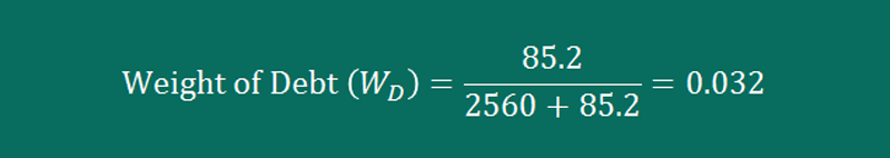 TXRH weight of debt TXRH weight of debt