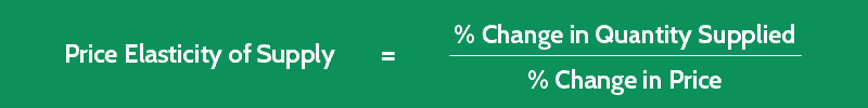 price elasticity of supply pes formula